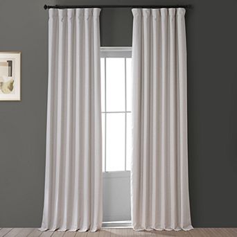 EFF Italian Faux Linen Hotel Blackout Window Curtain Panel