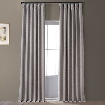 EFF Italian Faux Linen Hotel Blackout Window Curtain Panel