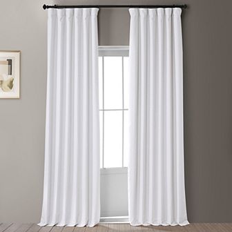 EFF Italian Faux Linen Hotel Blackout Window Curtain Panel