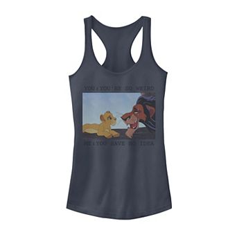 Disney's The Lion King Juniors' Simba & Scar You're So Weird Meme Graphic Tank Top