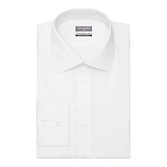 Mens white best sale dress shirts kohls