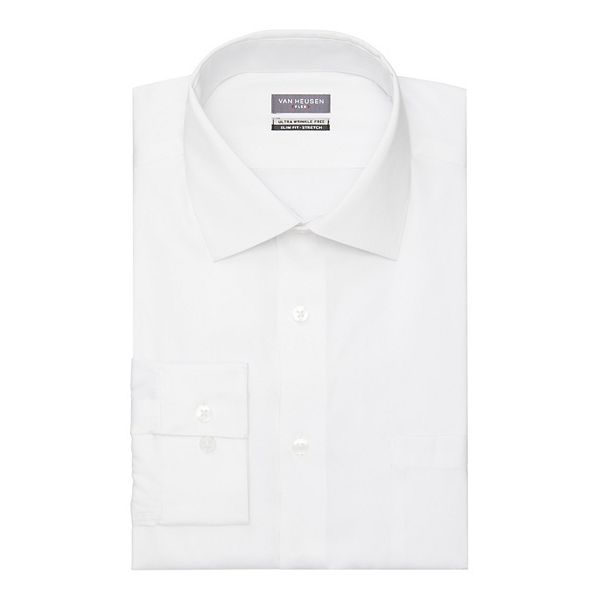 Camicia Van Heusen Uomo Regular Fit Anti Pieghe - Blu Ghiaccio, Collo Flessibile, Manica Lunga (Taglia Collo 16-16.5, Manica 32-33) - 2