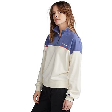 Women's Champion® Campus French Terry Half-Zip Mockneck Pullover