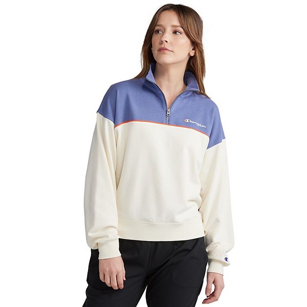 Women's Champion® French Terry Half-Zip Mockneck Pullover