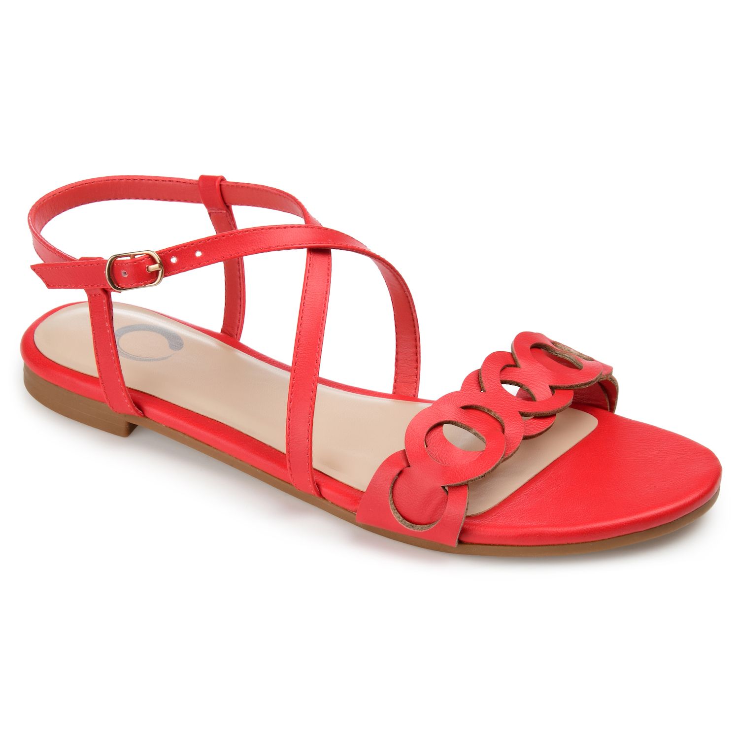 kohls red sandals