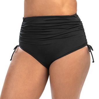 Women's' Dolfin Aquashape Ruched High-Waist Swim Bottoms
