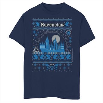 Boys 8-20 Harry Potter Christmas Ravenclaw Ugly Sweater Graphic Tee