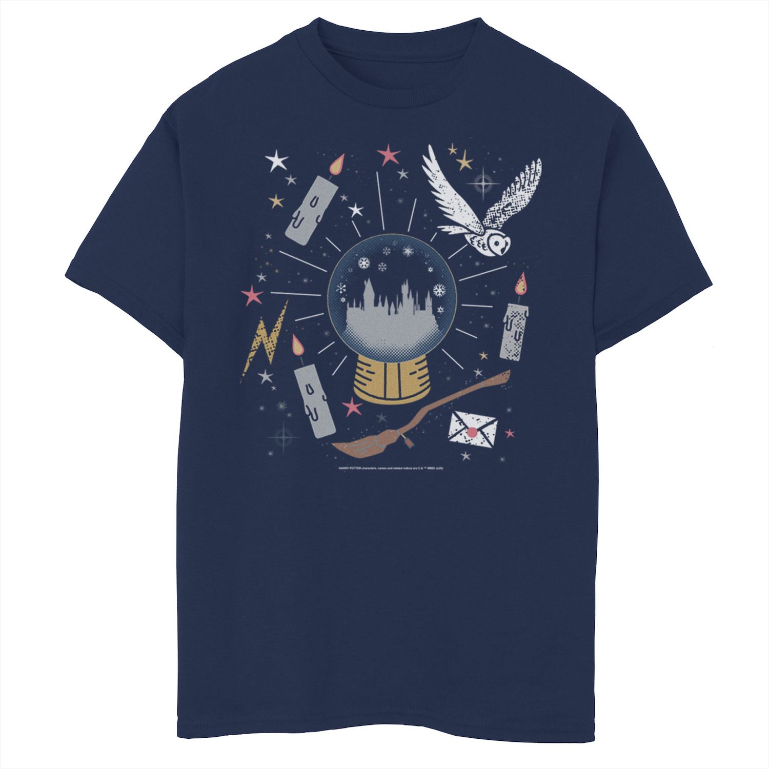 Image for Harry Potter Boys 8-20 Christmas Hogwarts Snow Globe Graphic Tee at Kohl's.