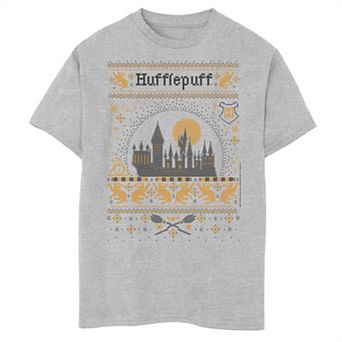 Boys 8-20 Harry Potter Christmas Hufflepuff Ugly Sweater Graphic Tee