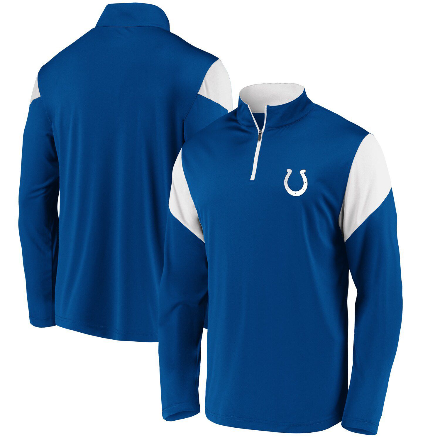 Men's Nike White Indianapolis Colts Sideline Player Quarter-Zip Jacket