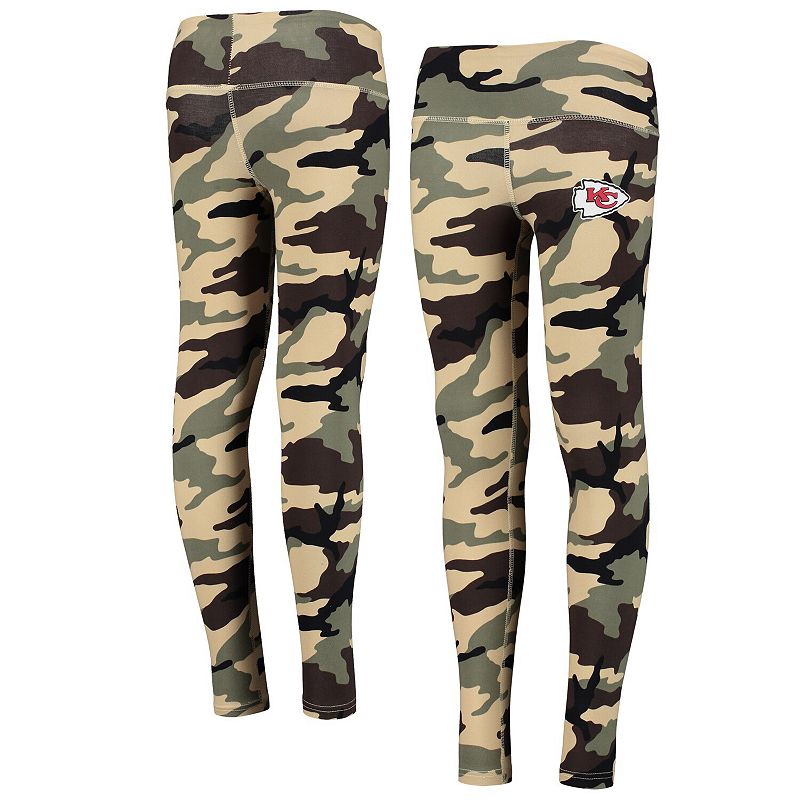 UPC 194674005185 product image for Girls Youth Camo Kansas City Chiefs Left Right Left Leggings, Girl's, Size: YTH  | upcitemdb.com