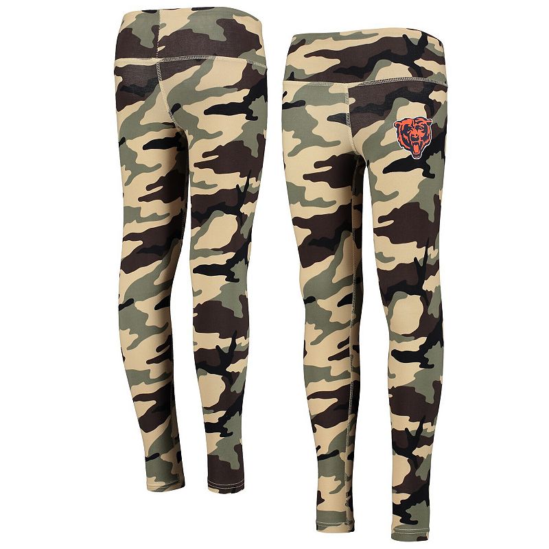 UPC 194674005055 product image for Girls Youth Camo Chicago Bears Left Right Left Leggings, Girl's, Size: YTH Small | upcitemdb.com