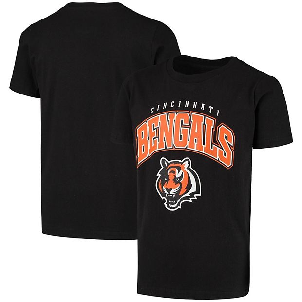 Youth Black Cincinnati Bengals Stripes T-Shirt