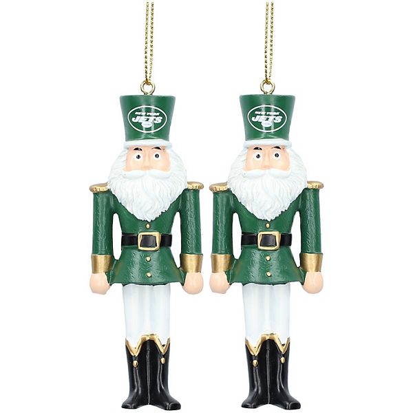 Official New York Jets Christmas Ornaments, Jets Nutcrackers