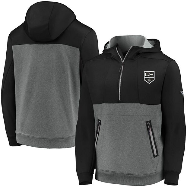Youth Fanatics Branded Black Los Angeles Kings Authentic Pro Pullover Hoodie