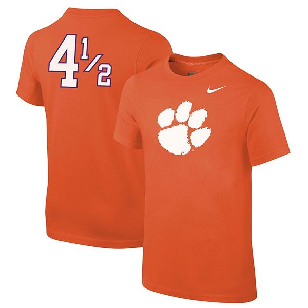 Nike Youth Nike Orange Clemson Tigers Disney+ #4½ Player T-Shirt