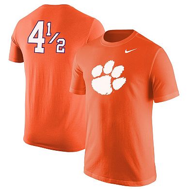 Men's Nike Orange Clemson Tigers Disney+ #4Â½ Player T-Shirt