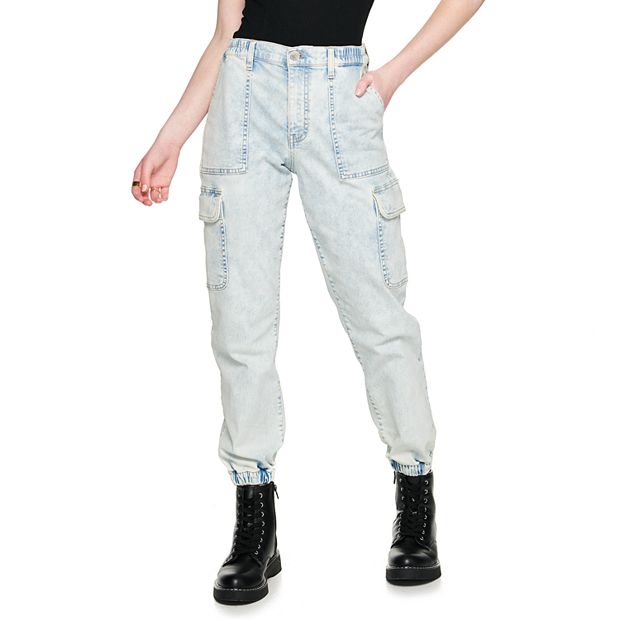 Light Denim Joggers  Shop Cargo Jeans at Papaya Clothing