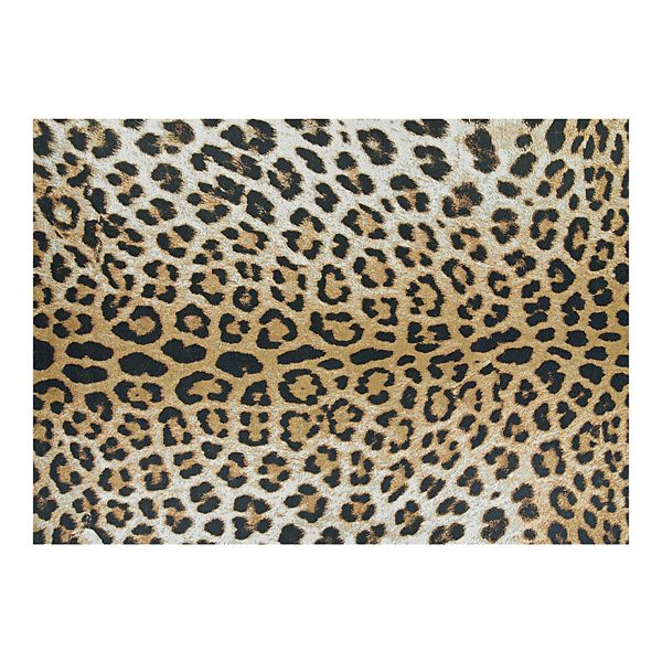 Couristan Dolce Amur Leopard Print Indoor Outdoor Area Rug