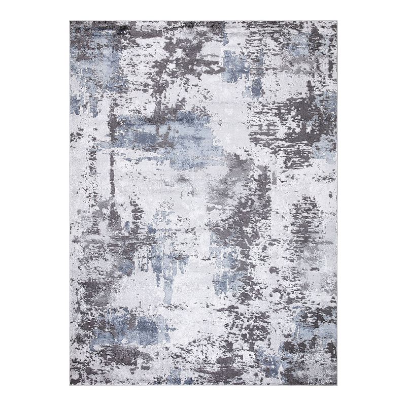 Concord Global Brighton Pacific Abstract Area Rug, Grey, 8X11 Ft