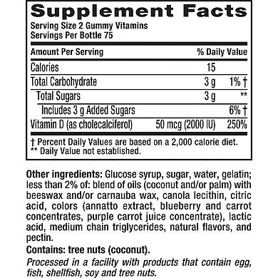 Vitafusion Vitamin D3 Gummy Vitamins 50mg - 150 Count