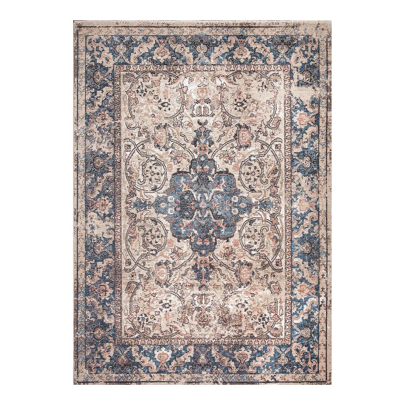 Concord Global Pandora Verona Traditional Area Rug, White, 8X11 Ft