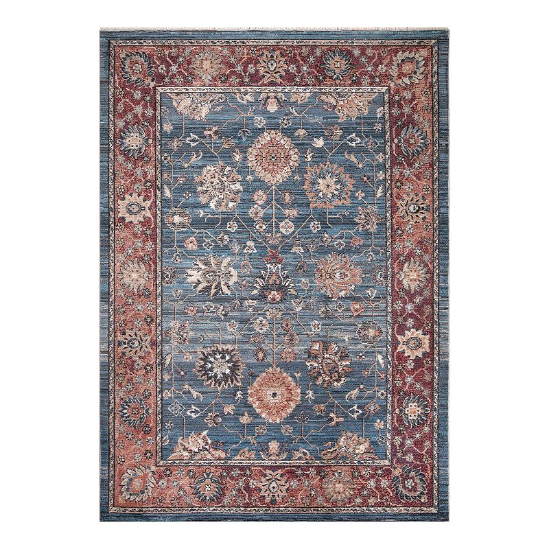 Concord Global Pandora Alexander Traditional Area Rug, Blue, 8X11 Ft