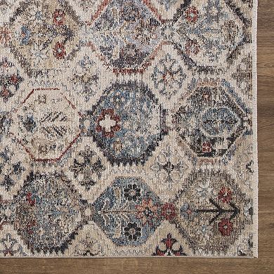 Concord Global Pandora Moroccan Tiles Geometric Area Rug