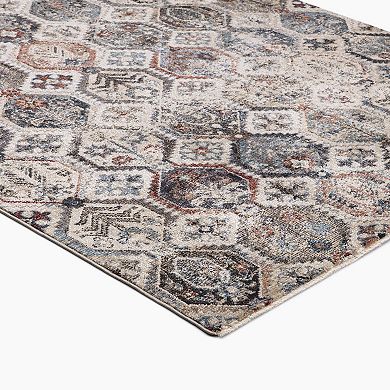 Concord Global Pandora Moroccan Tiles Geometric Area Rug