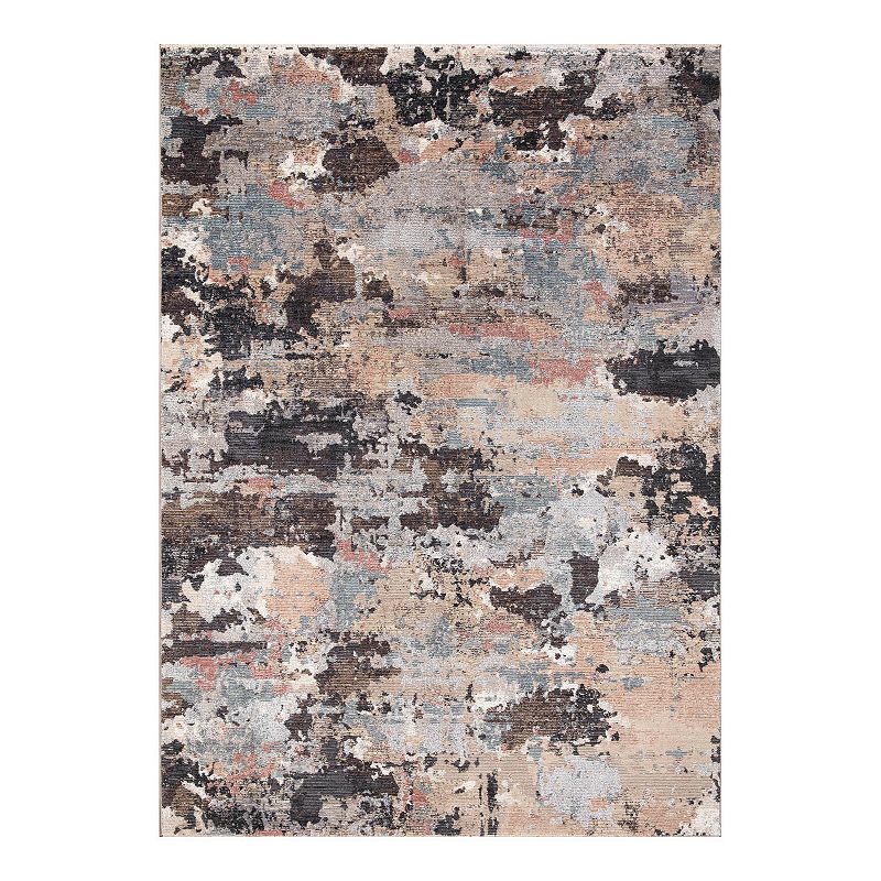 Concord Global Pandora Celeste Abstract Area Rug, Brown, 5X7 Ft