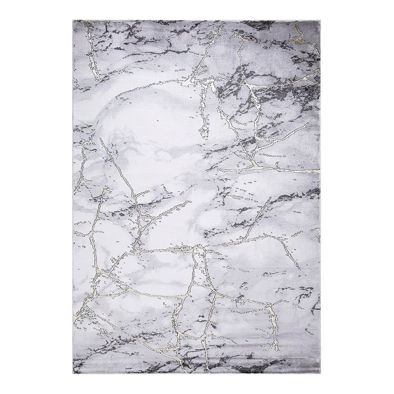 Concord Global Brighton Dallas Abstract Area Rug, Grey, 8X11 Ft