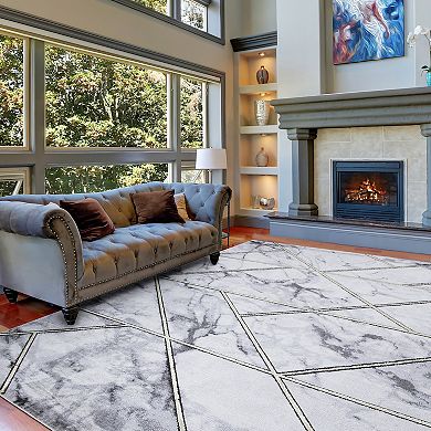 Concord Global Brighton Bellucci Geometric Area Rug