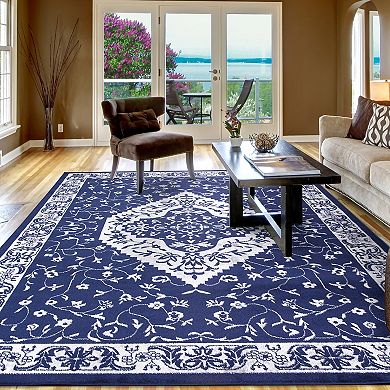 Concord Global Jefferson Heriz Medallion Area Rug