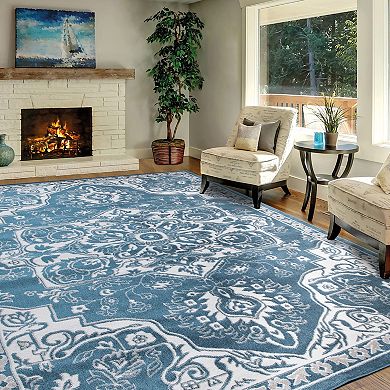 Concord Global Jefferson Vintage Medallion Area Rug