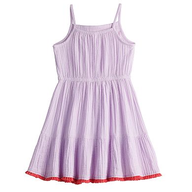 Girls 4-12 Sonoma Goods For Life Tiered Tassel Trim Dress