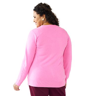 Plus Size Croft & Barrow® Extra Soft Crewneck Sweater