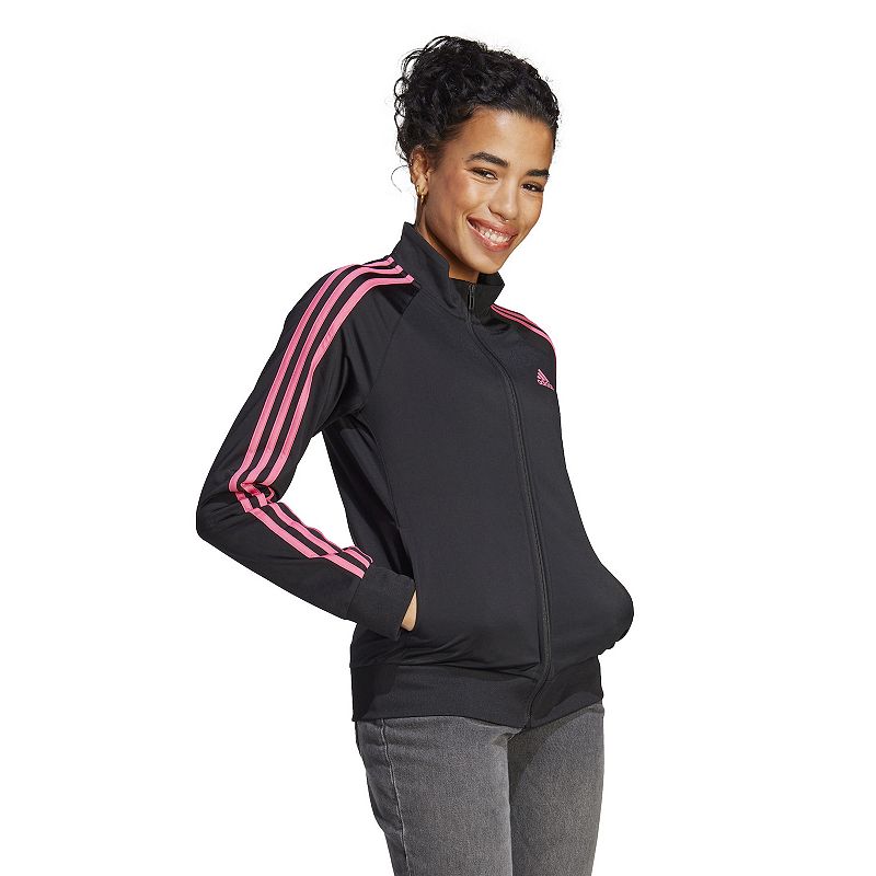 Womens adidas Essential Tricot Track Jacket, Size: XS, Black