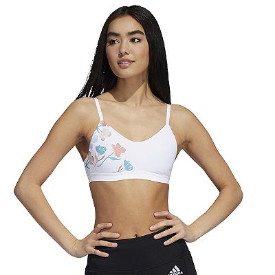 Adidas floral sports bra hotsell