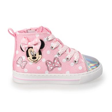 Disney's Minnie Mouse Toddler Girls' High-Top Sneakers
