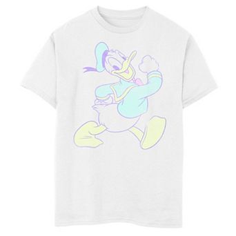 Disney's Mickey And Friends Boys 6-20 Donald Duck Neon Portrait Tee