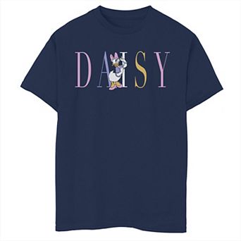 Disney's Mickey And Friends Boys 8-20 Daisy Duck Simple Text Tee