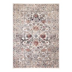 Concord Global Ocean Plain Ivory Shag Rug 5' 3 x 7' 3