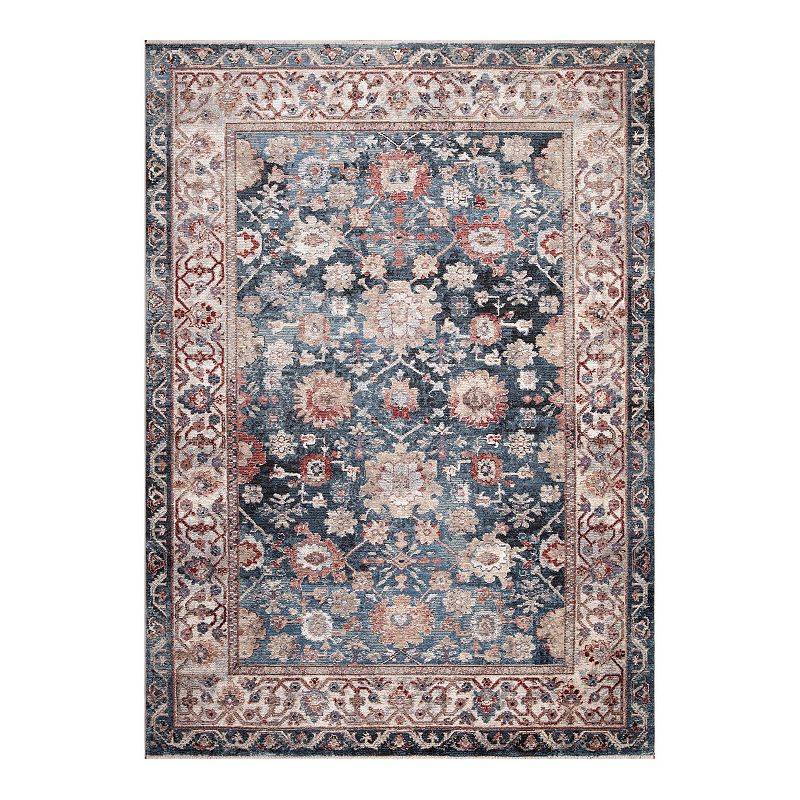 Concord Global Pandora Cassandra Traditional Area Rug, Blue, 8X11 Ft