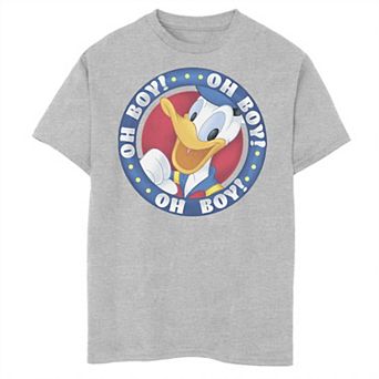 Disney's Mickey And Friends Boys 8-20 Donald Duck Oh Boy Oh Boy Oh Boy Tee
