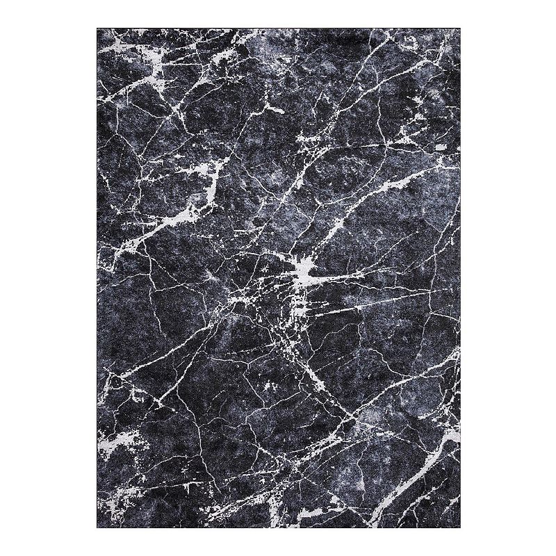 Concord Global Positano Napoli Abstract Area Rug, Grey, 5X7 Ft