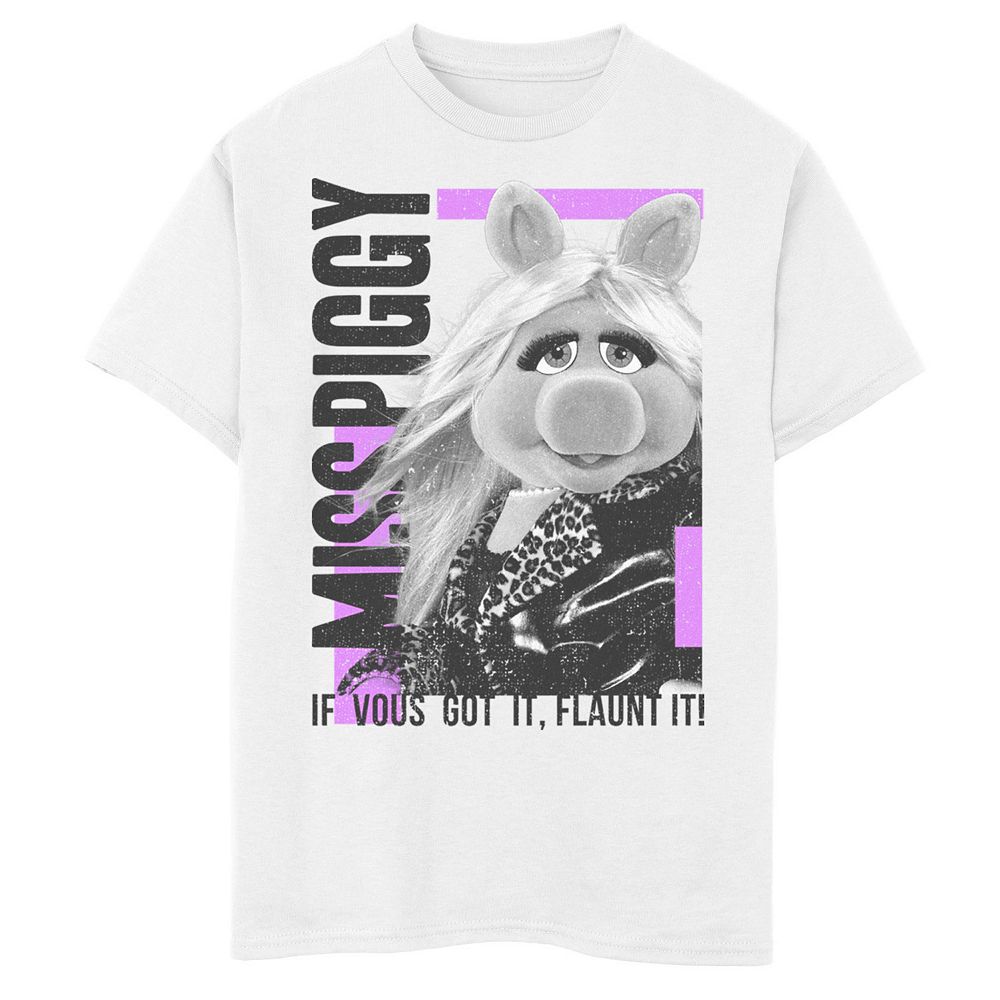 Disneys The Muppets Boys 8-20 Miss Piggy If Vous Got It Flaunt It Tee