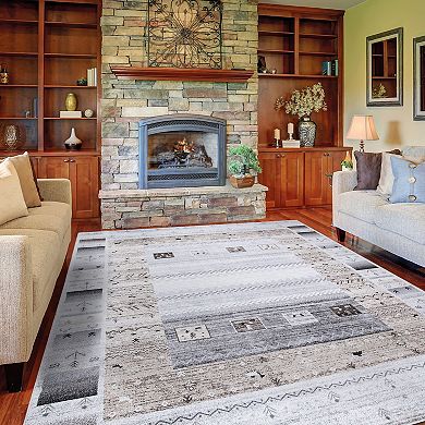 Concord Global Positano Capri Tribal Area Rug