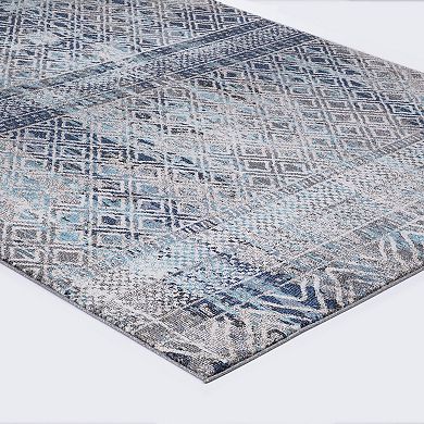 Concord Global Vintage Piazza Geometric Area Rug