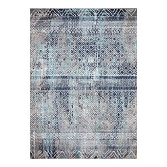Concord Global Vintage Piazza Geometric Area Rug