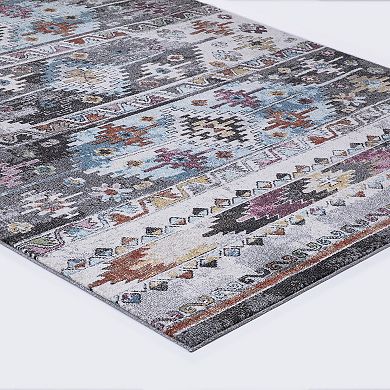 Concord Global Vintage Boulder Tribal Area Rug